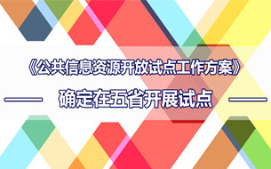 三部門在五省份聯(lián)合開展公共信息資源開放試點(diǎn)工作（附方案全文）