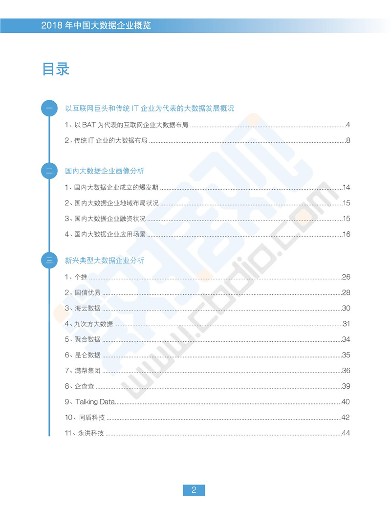 《2018中國大數據企業(yè)報告》出爐 一覽行業(yè)群像